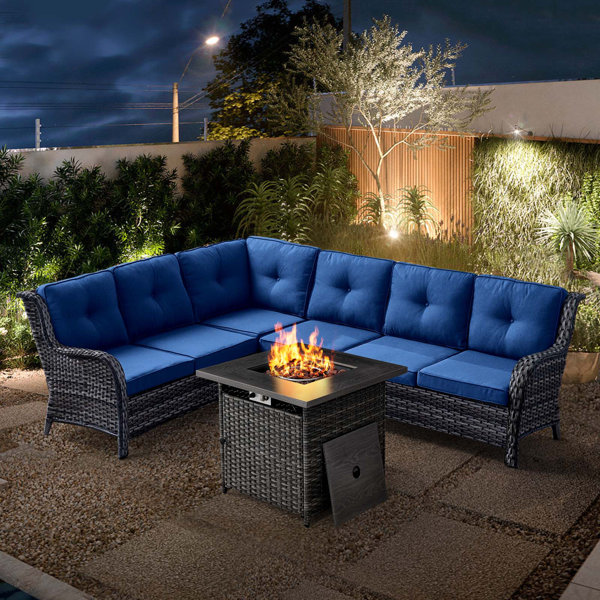 Wildon Home® Benigni 139'' Wicker Outdoor Patio Sectional Wayfair
